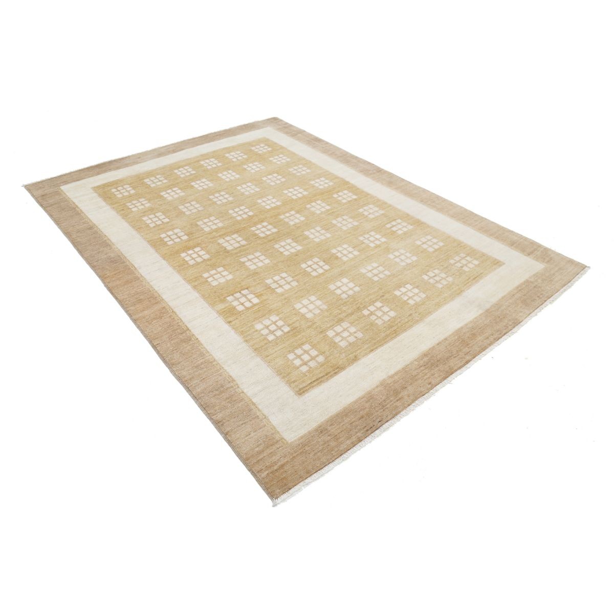 Modcar 6x8 Handmade Double Knotted Washable Wool Rug - Colorful