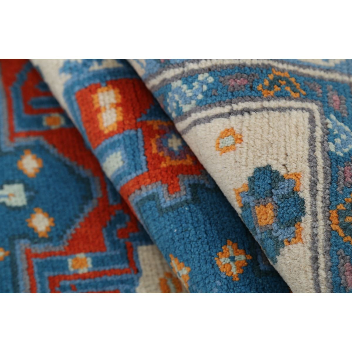 Revival 3x5 Handmade Double Knotted Washable Wool Rug - Colorful