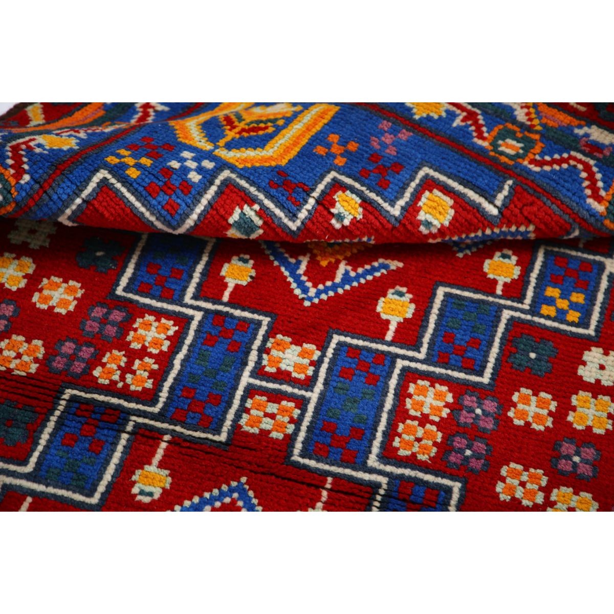 Revival 3x5 Handmade Double Knotted Washable Wool Rug - Colorful