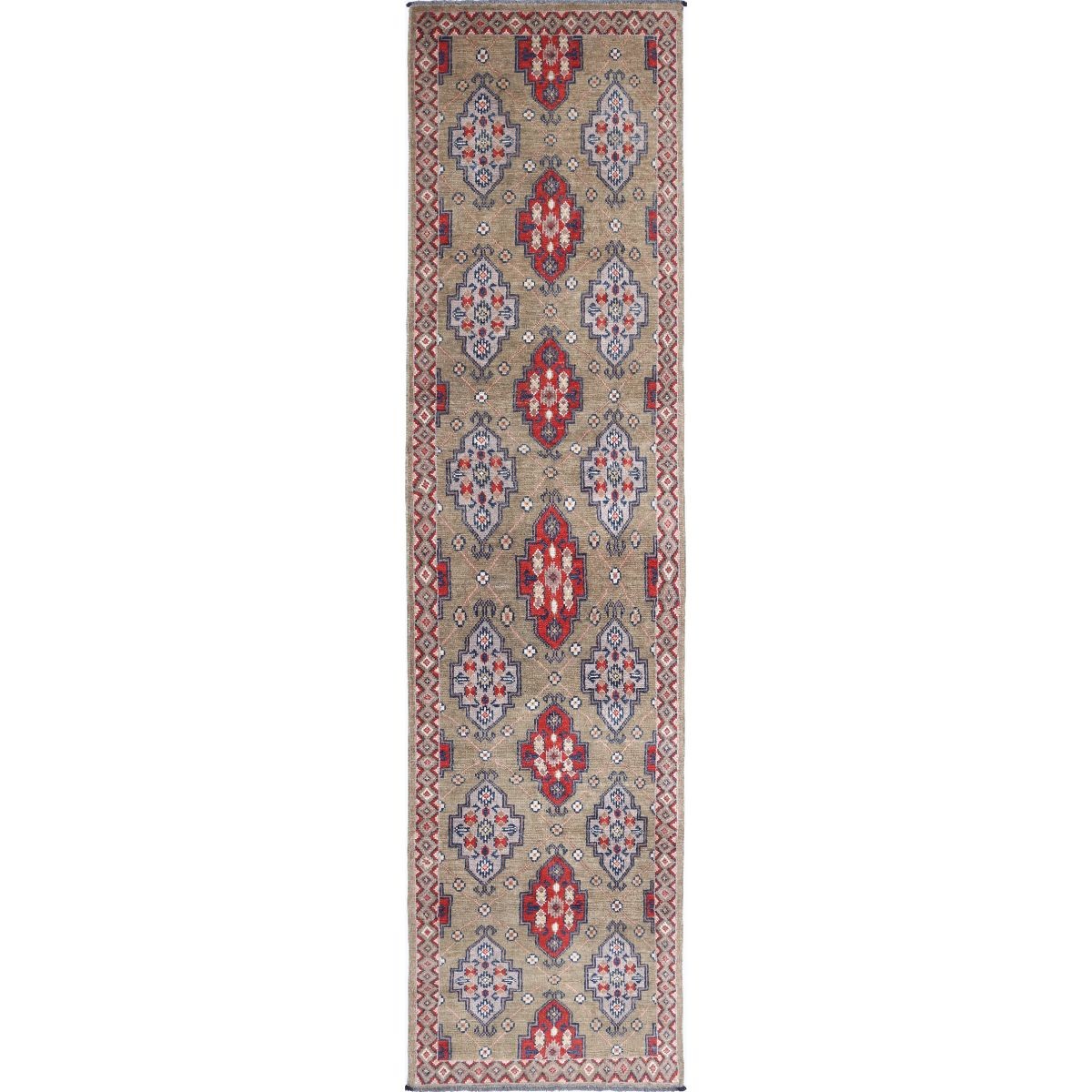 Revival 2x10 Handmade Double Knotted Washable Wool Runner - Colorful