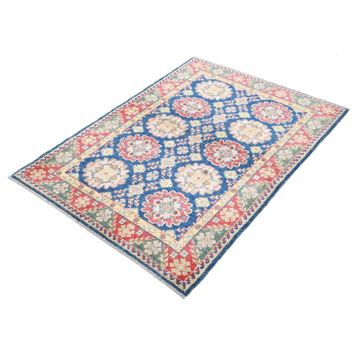 Revival 3x5 Handmade Double Knotted Washable Wool Rug - Colorful