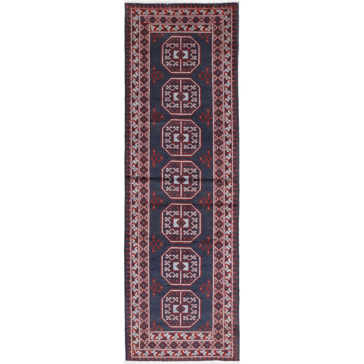 Revival 3x9 Handmade Double Knotted Washable Wool Runner - Colorful