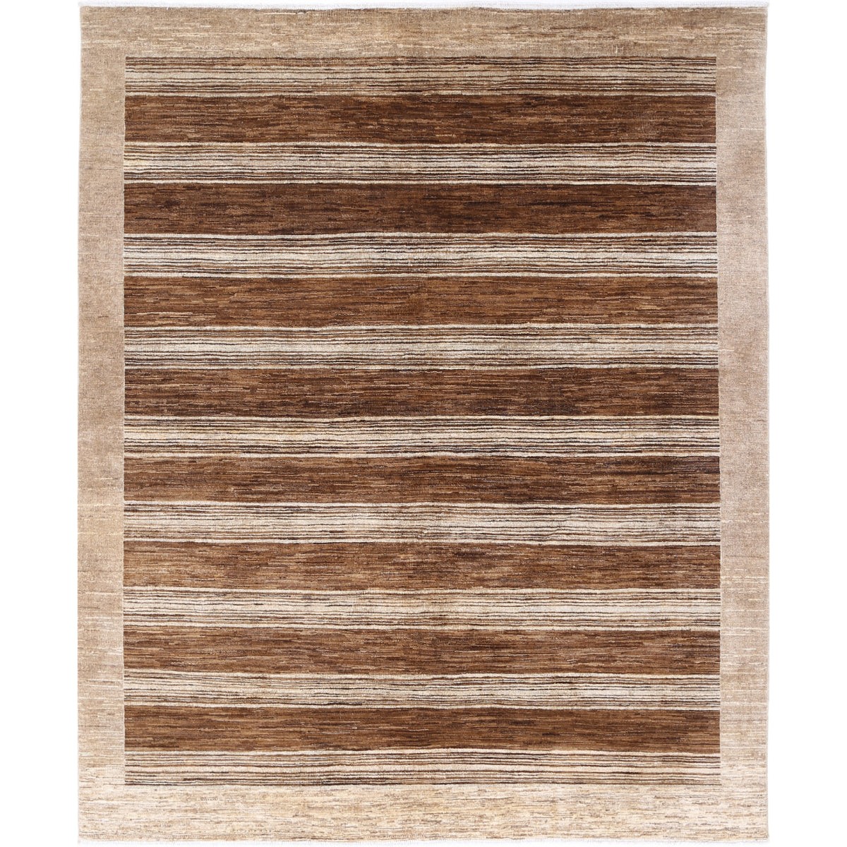 Modcar 7x8 Handmade Double Knotted Washable Wool Rug - Colorful