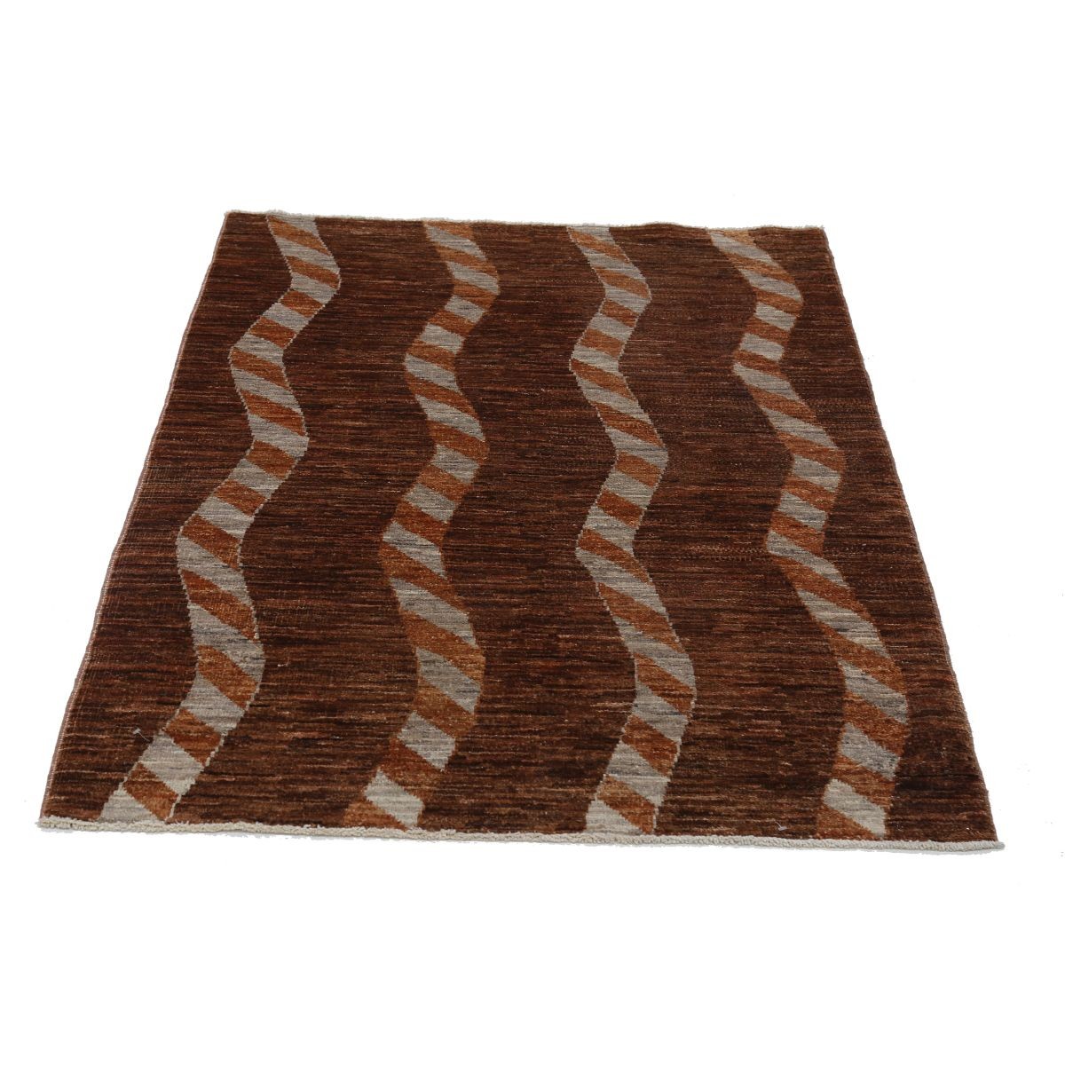 Modcar 3x5 Handmade Double Knotted Washable Wool Rug - Colorful