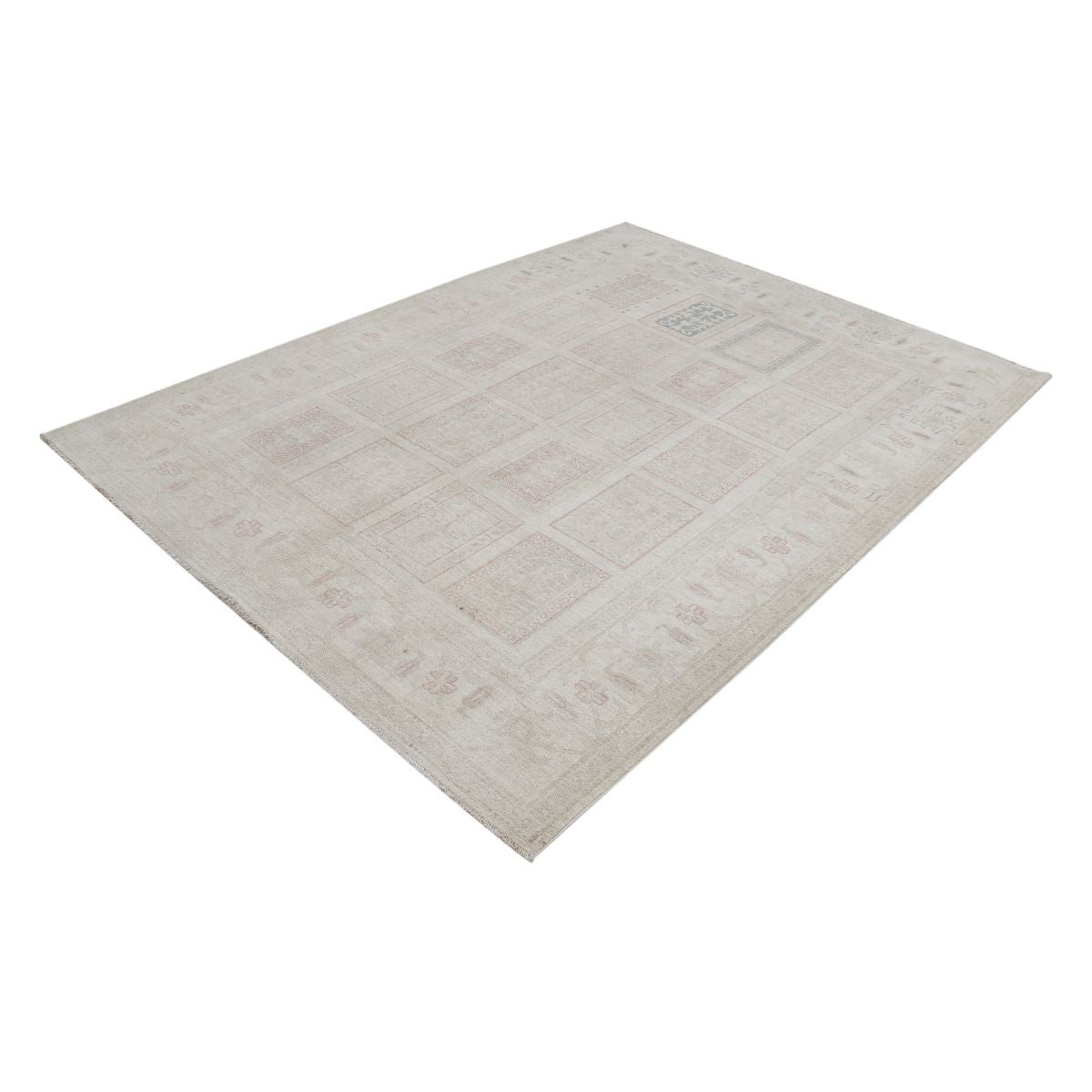 Bakhtiari 6x7 Handmade Double Knotted Washable Wool Rug - Soft Hues