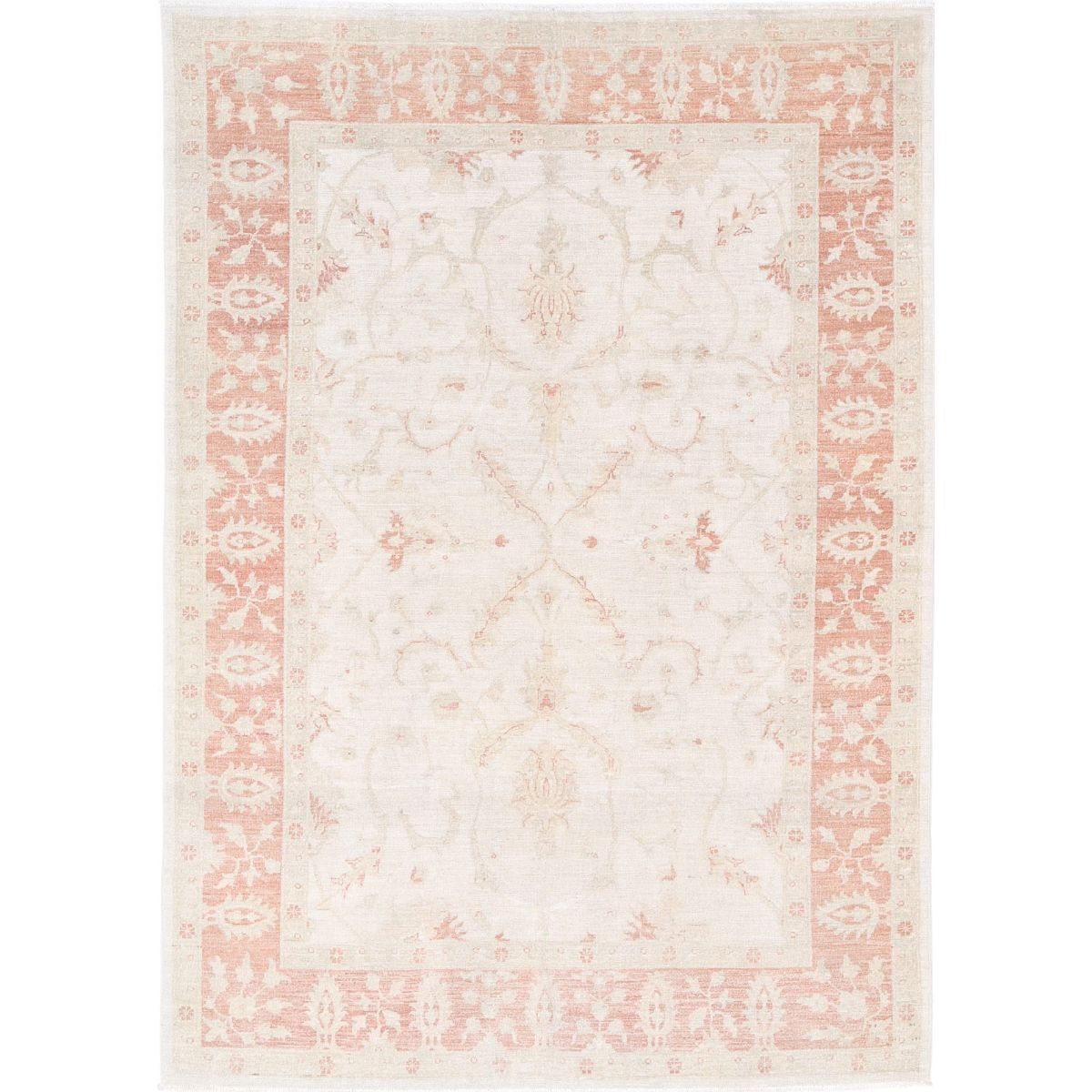 Serenity 6x8 Handmade Double Knotted Washable Wool Rug - Soft Hues