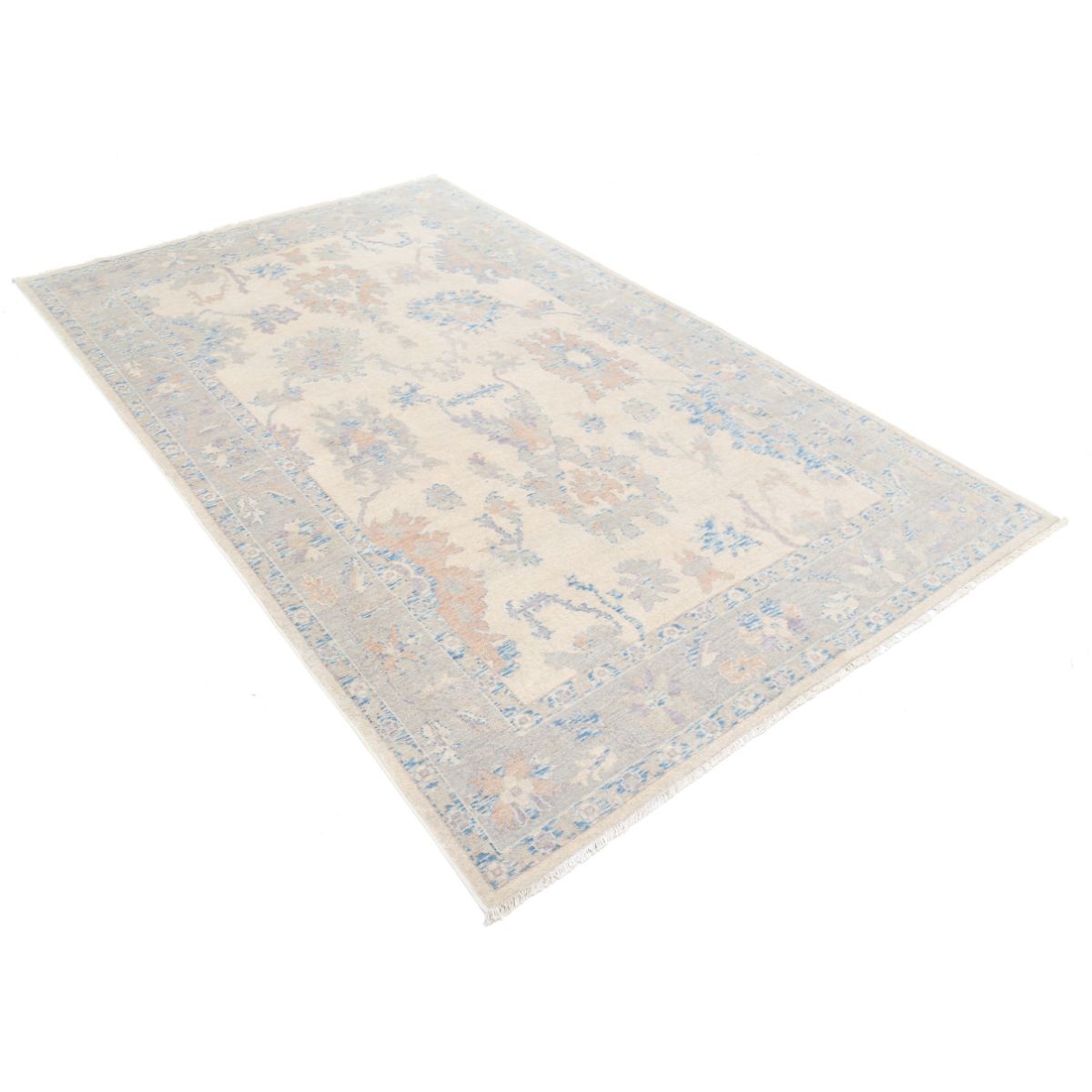 Lily 5x9 Machine-Made Washable Wool Rug - Soft Hues