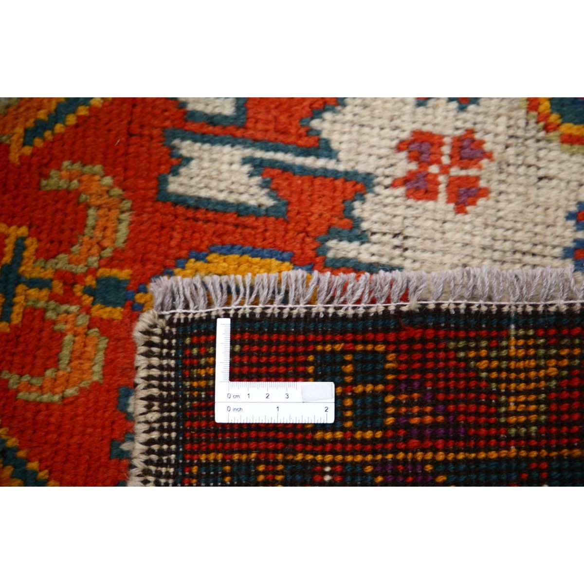 Revival 3x4 Handmade Double Knotted Washable Wool Rug - Colorful