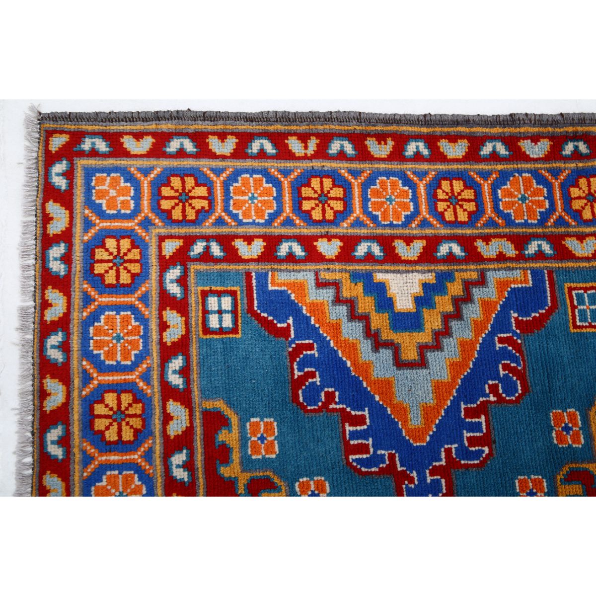 Revival 6x8 Handmade Double Knotted Washable Wool Rug - Colorful