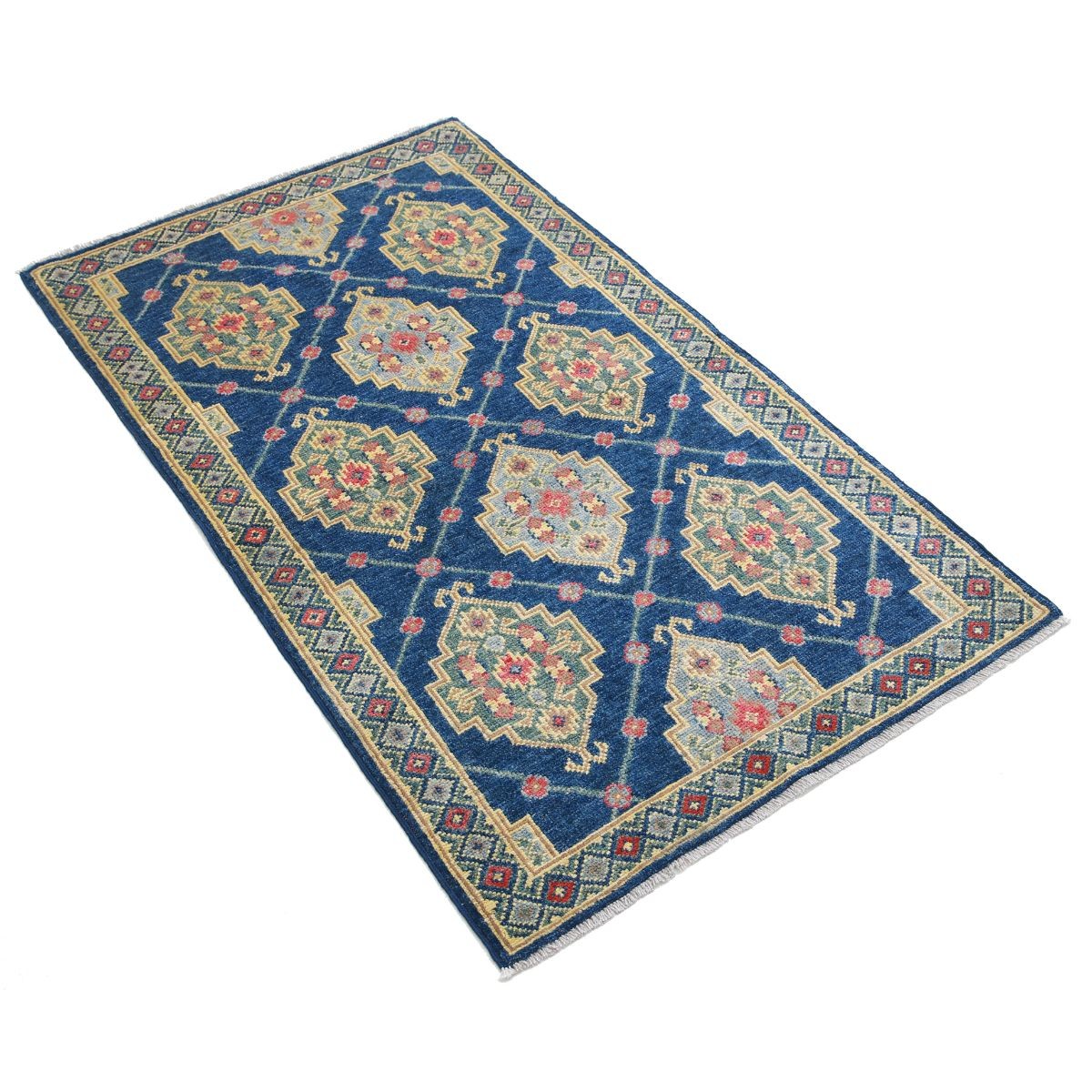 Revival 3x5 Handmade Double Knotted Washable Wool Rug - Colorful