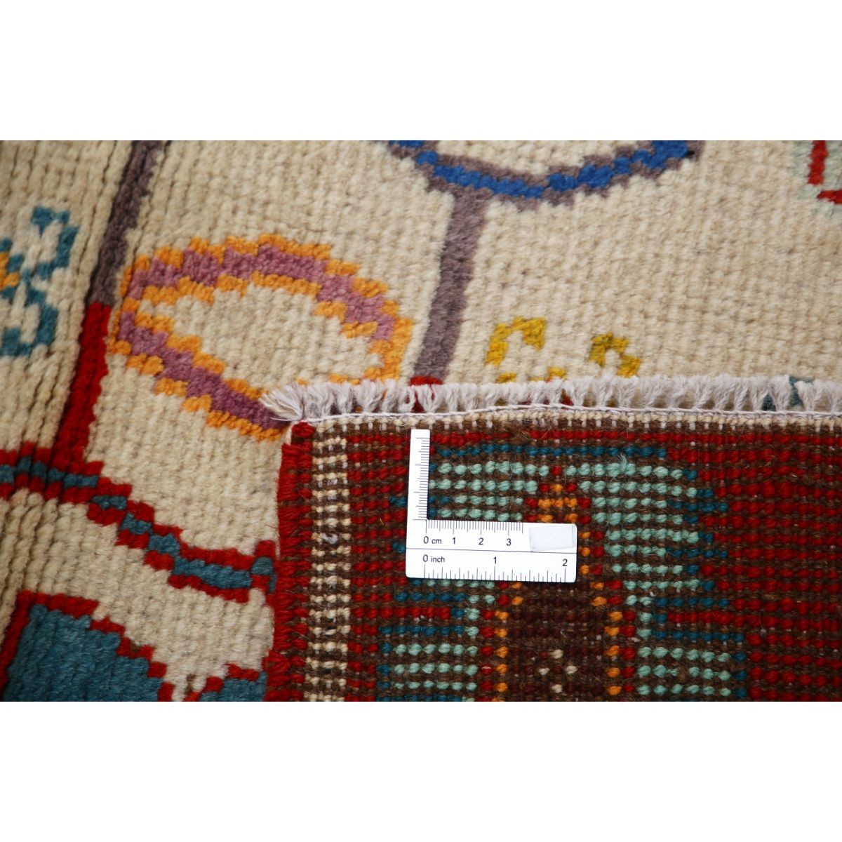 Revival 3x5 Handmade Double Knotted Washable Wool Rug - Colorful