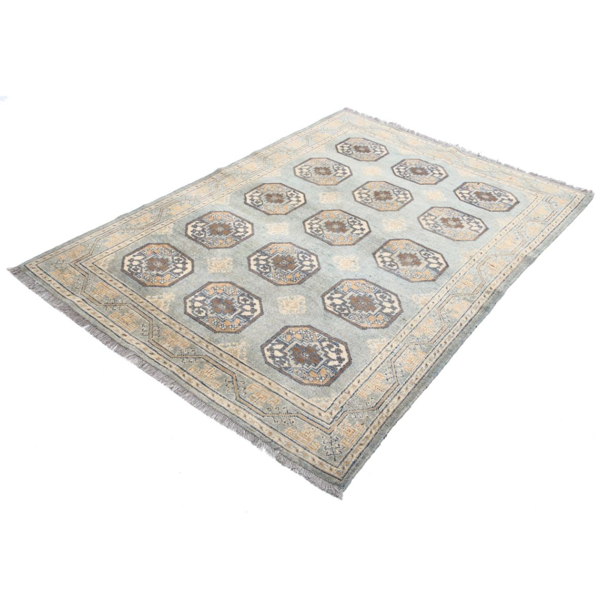 Revival 5x7 Handmade Double Knotted Washable Wool Rug - Colorful