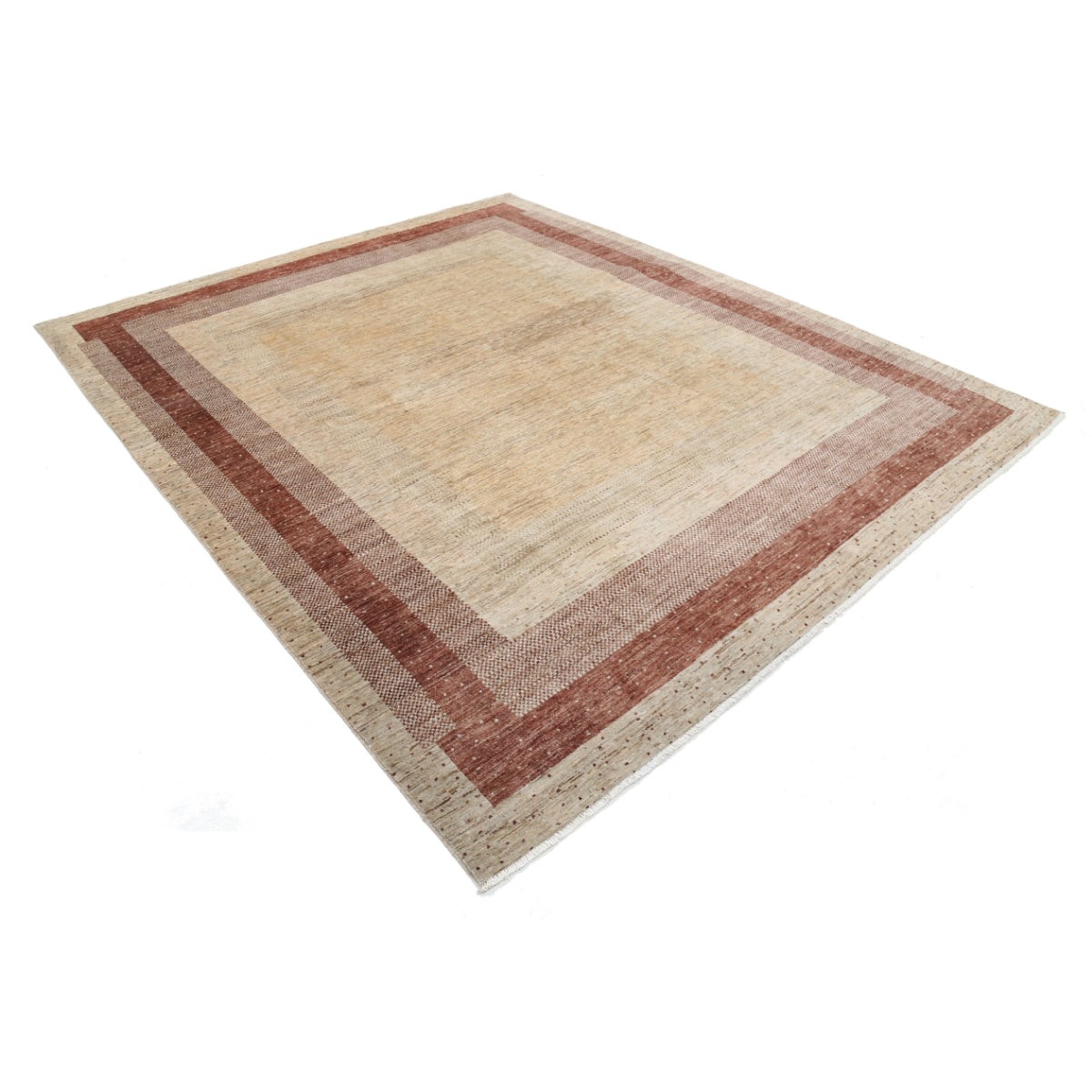 Modcar 8x10 Handmade Double Knotted Washable Wool Rug - Colorful