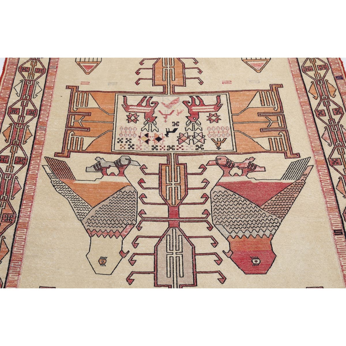 Silki 4x6 Hand Woven Washable Silk Rug - Colorful
