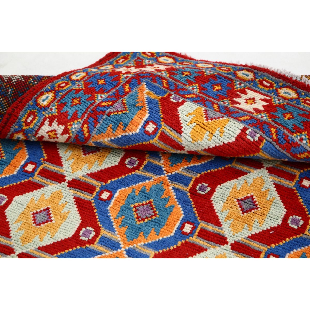 Revival 3x5 Handmade Double Knotted Washable Wool Rug - Colorful