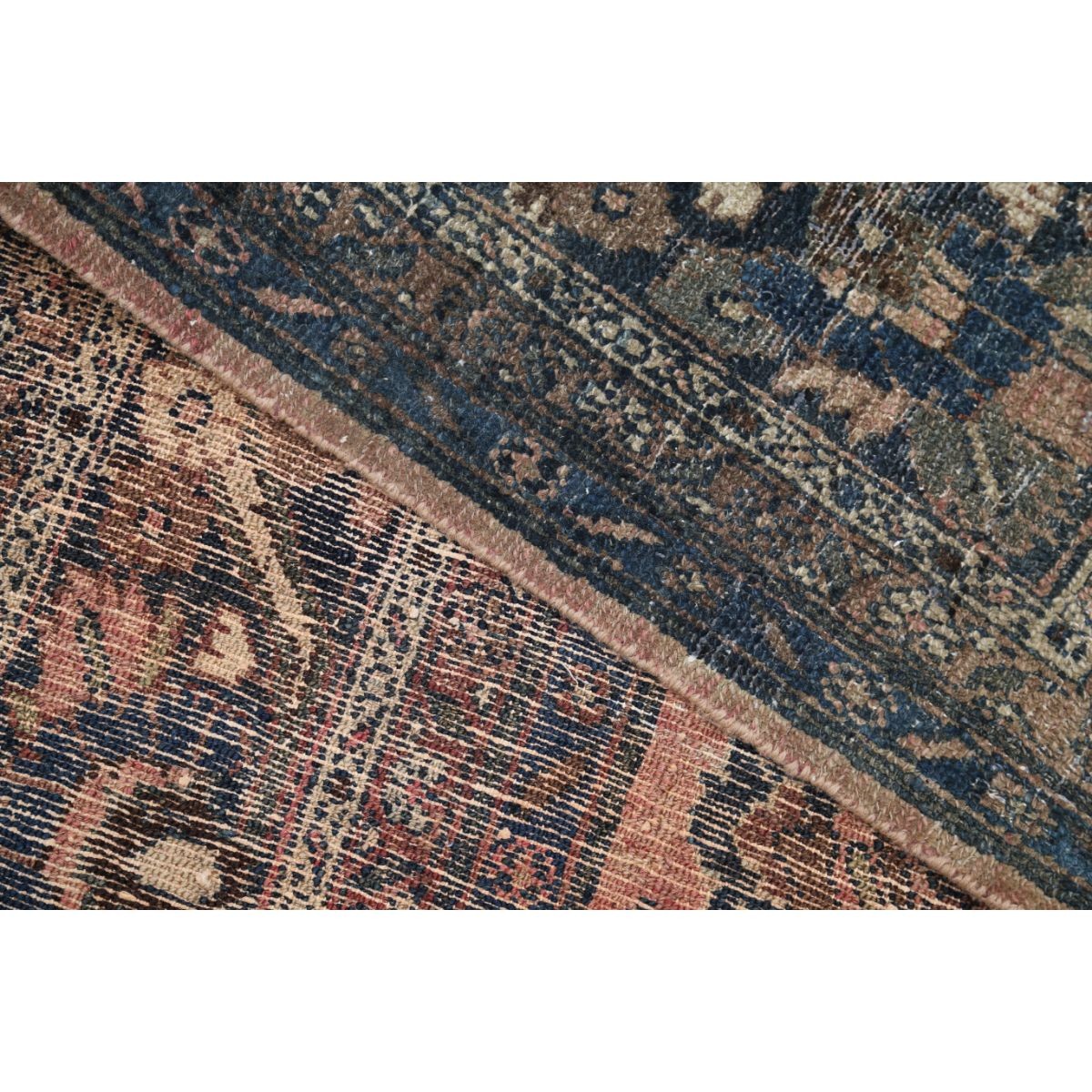 Vintage 8x12 Handmade Double Knotted Washable Wool Rug - Soft Hues