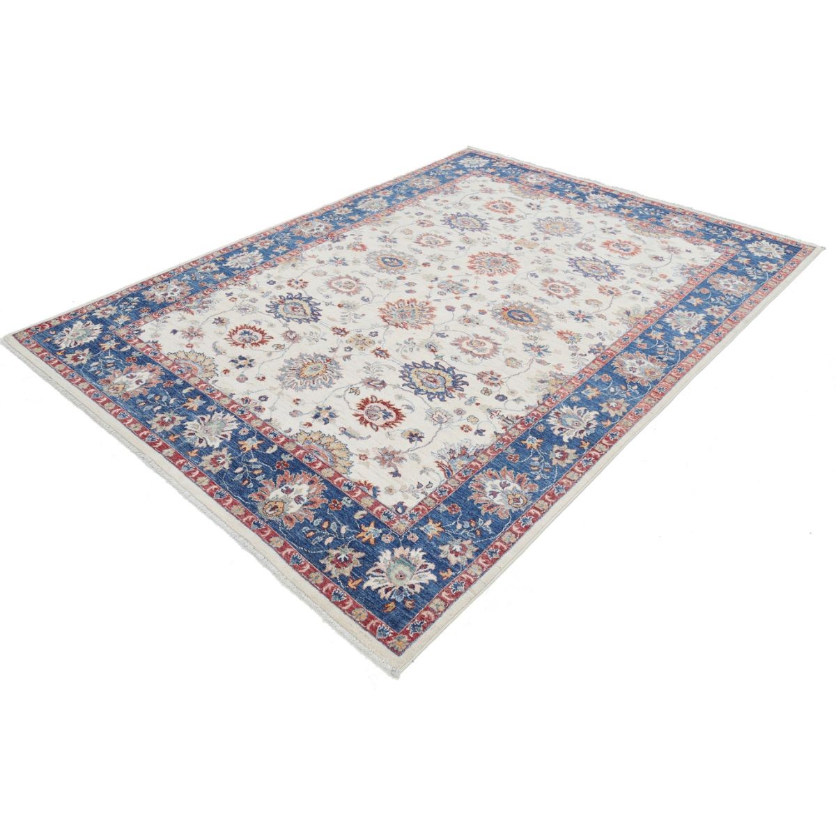 Ziegler 7x9 Handmade Double Knotted Washable Wool Rug - Colorful