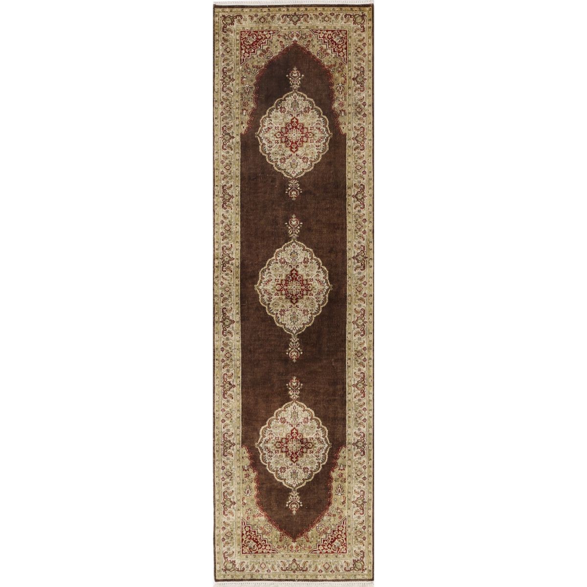 Ziegler 3x9 Handmade Double Knotted Washable Wool Runner - Colorful