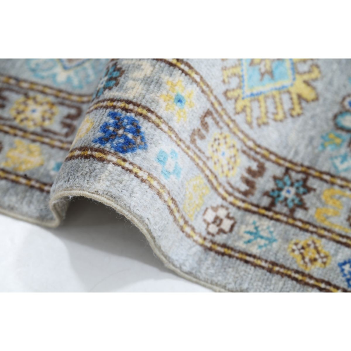 Kazak 8x9 Machine-Made Washable Wool Rug - Colorful