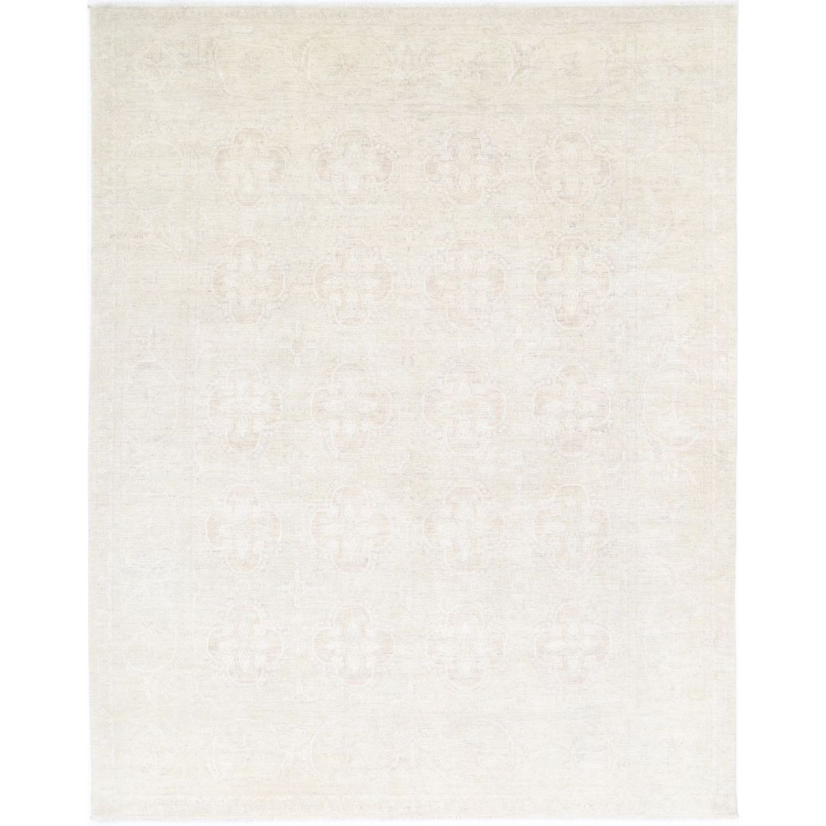 Serenity 8x10 Handmade Double Knotted Washable Wool Rug - Soft Hues