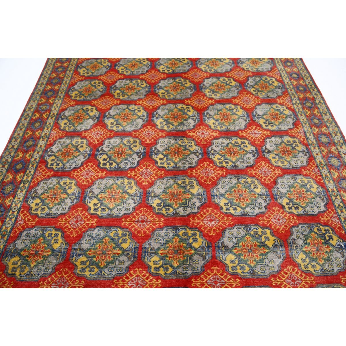 Revival 7x10 Handmade Double Knotted Washable Wool Rug - Colorful