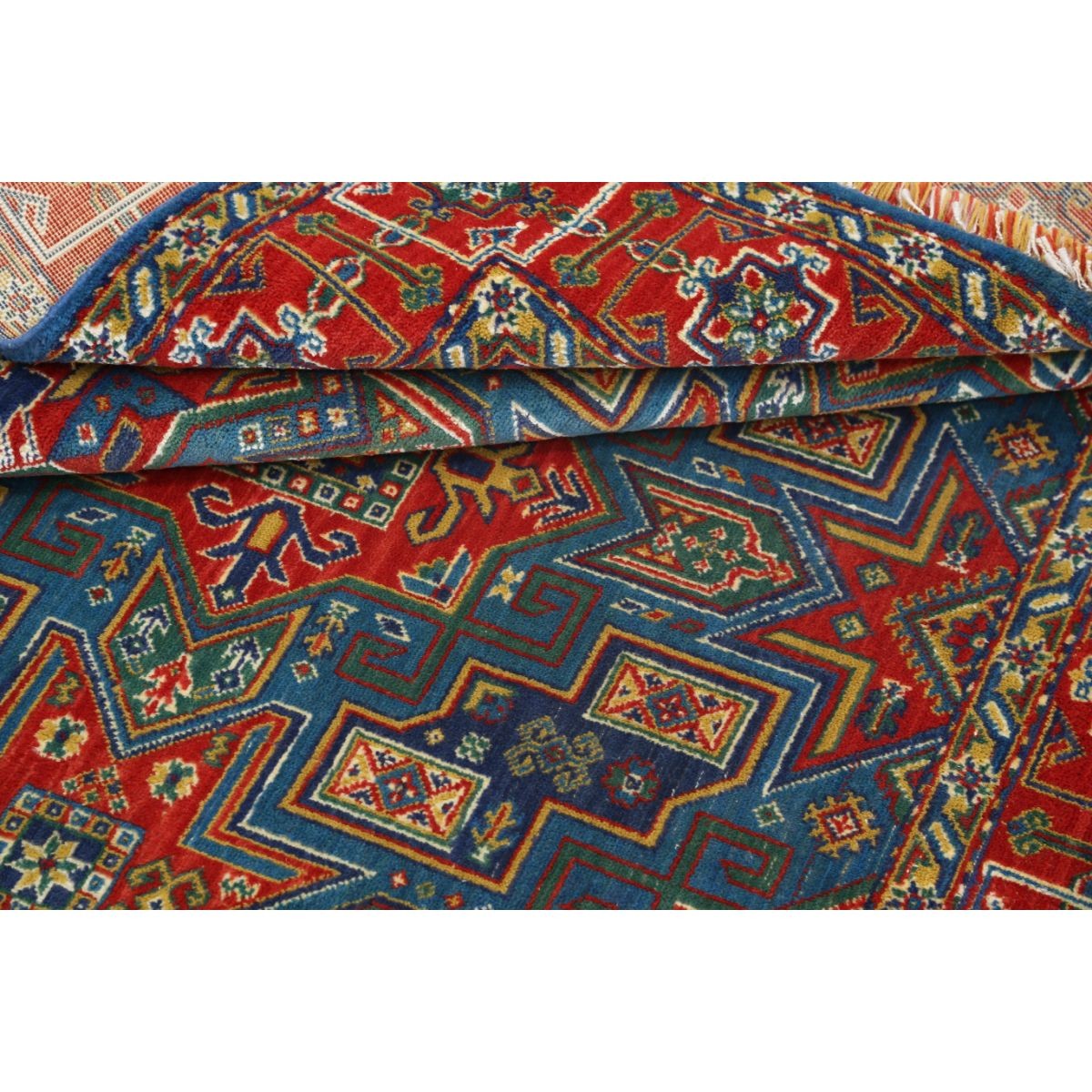 Gulshan-3'10" 4x6 Machine-Made Washable Wool Rug - Colorful
