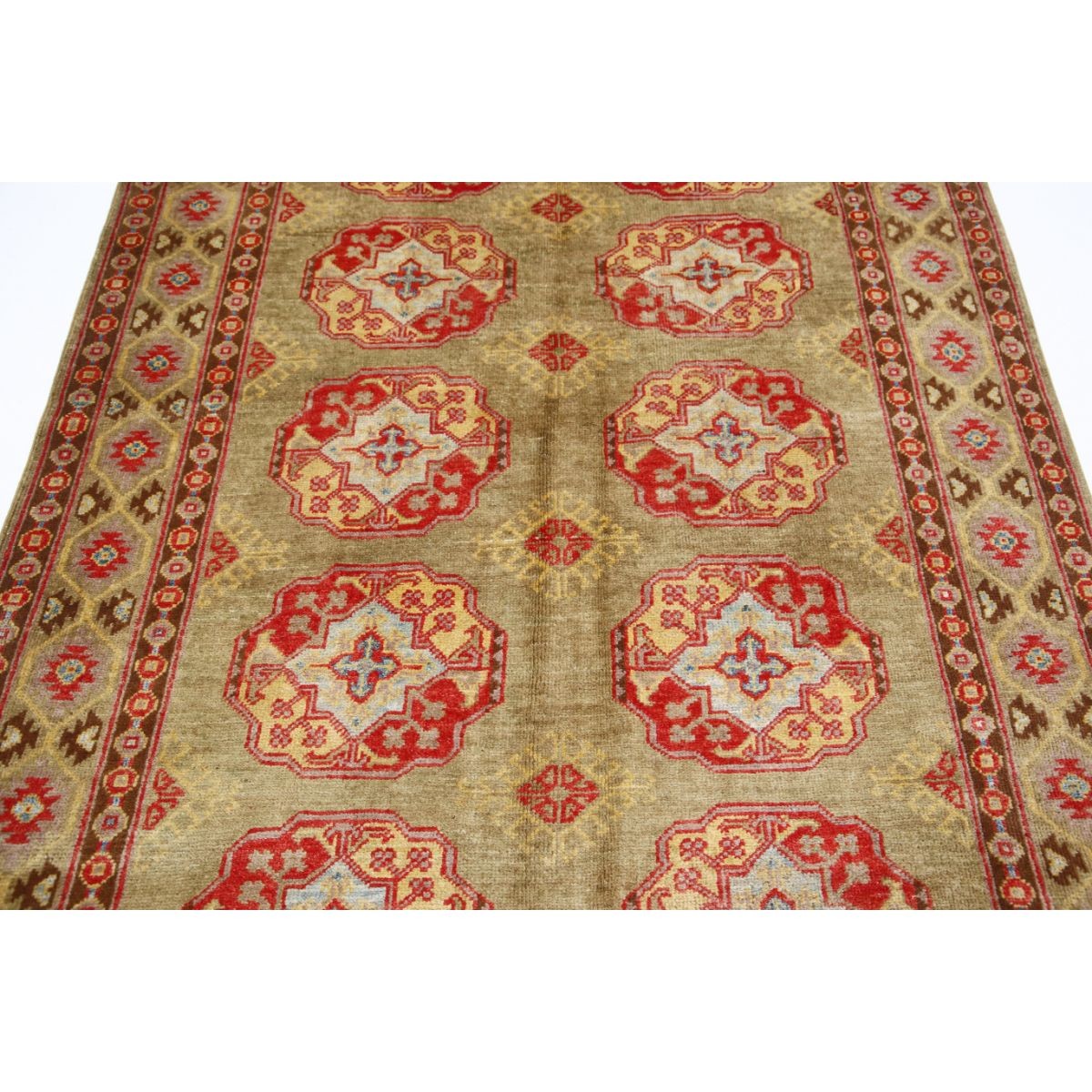 Revival 5x7 Handmade Double Knotted Washable Wool Rug - Colorful