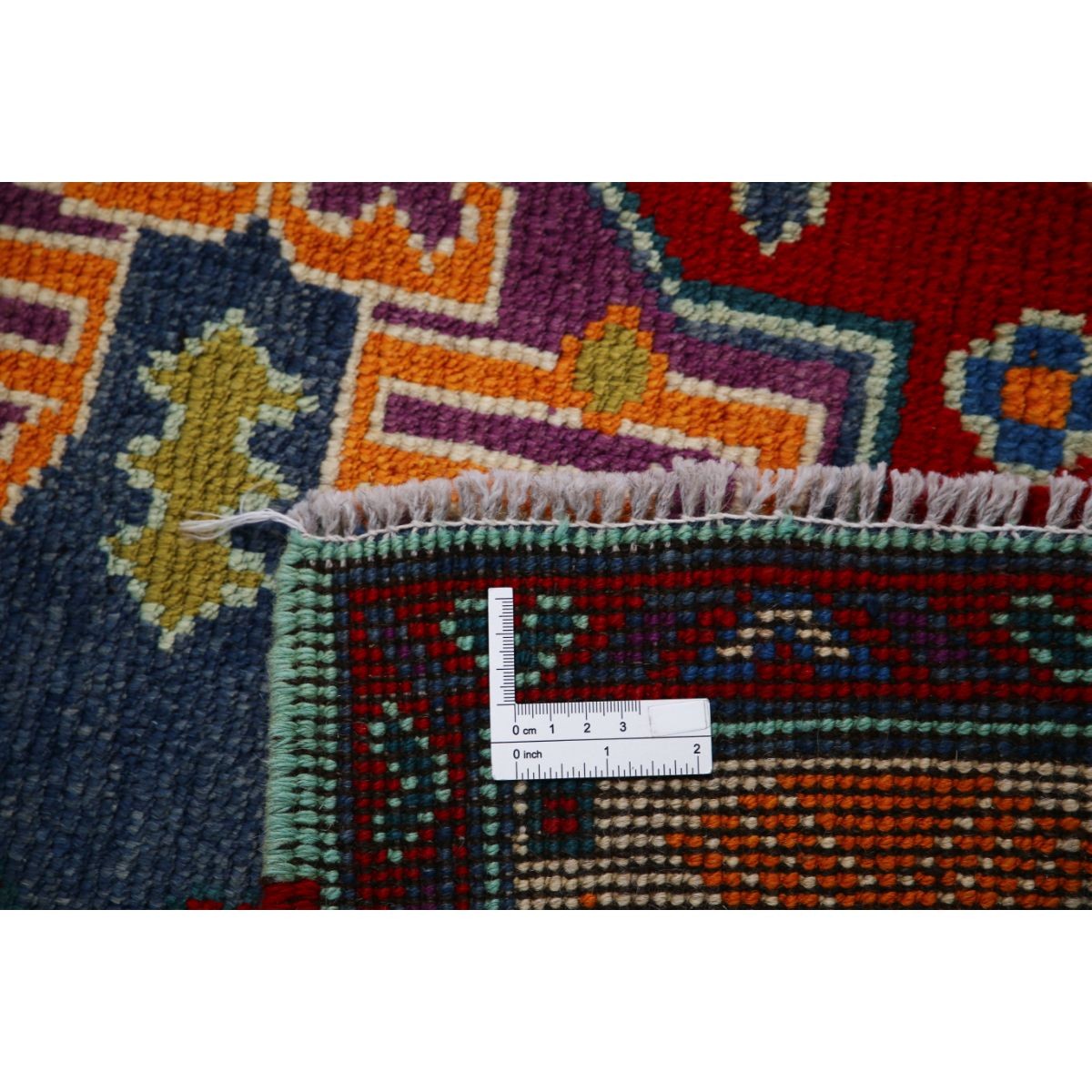 Revival 5x6 Handmade Double Knotted Washable Wool Rug - Colorful