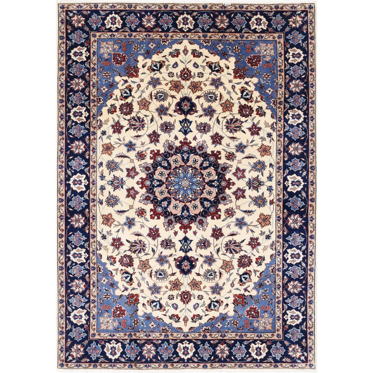 Heritage 4x6 Handmade Double Knotted Washable Wool Rug - Colorful