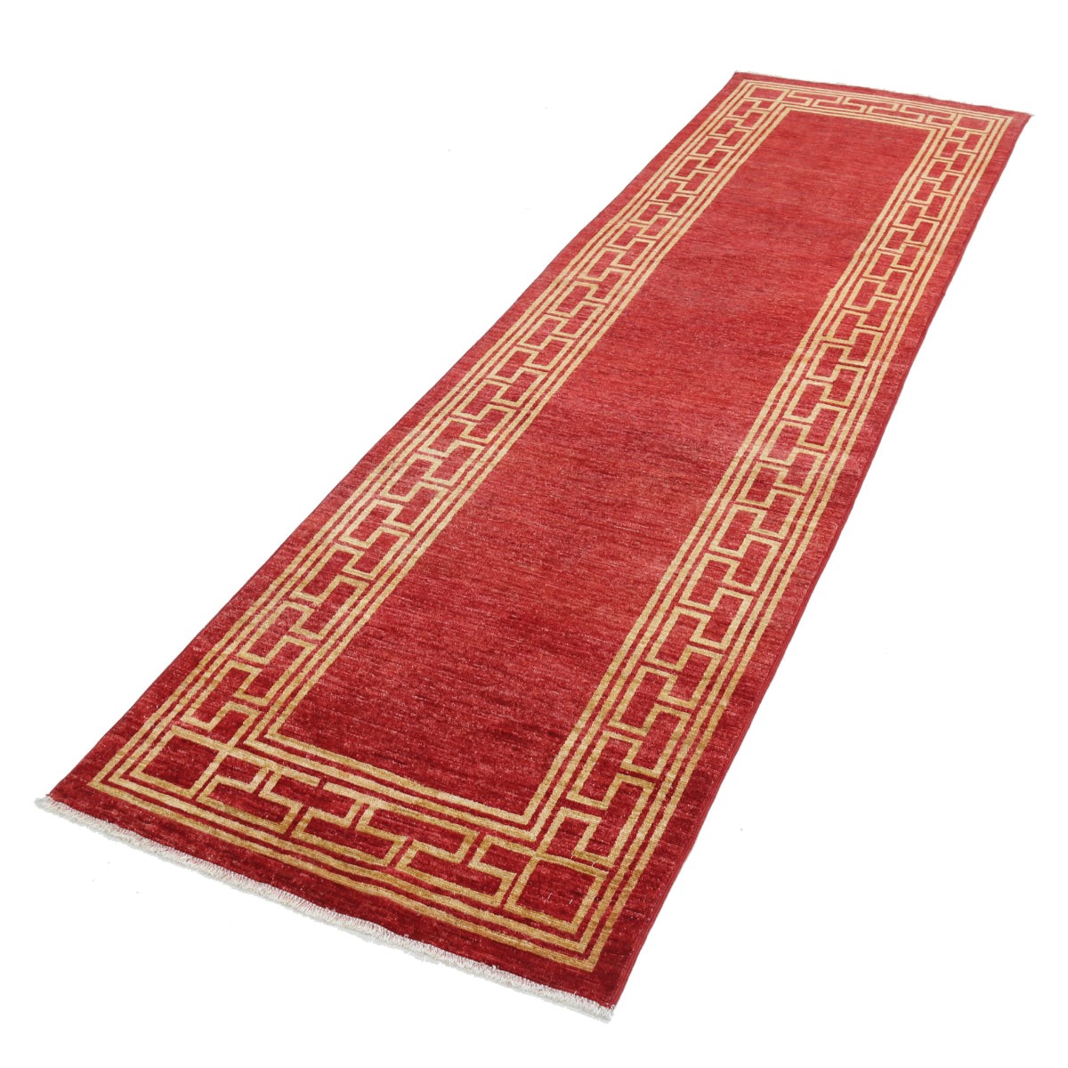 Modcar 3x10 Handmade Double Knotted Washable Wool Runner - Colorful