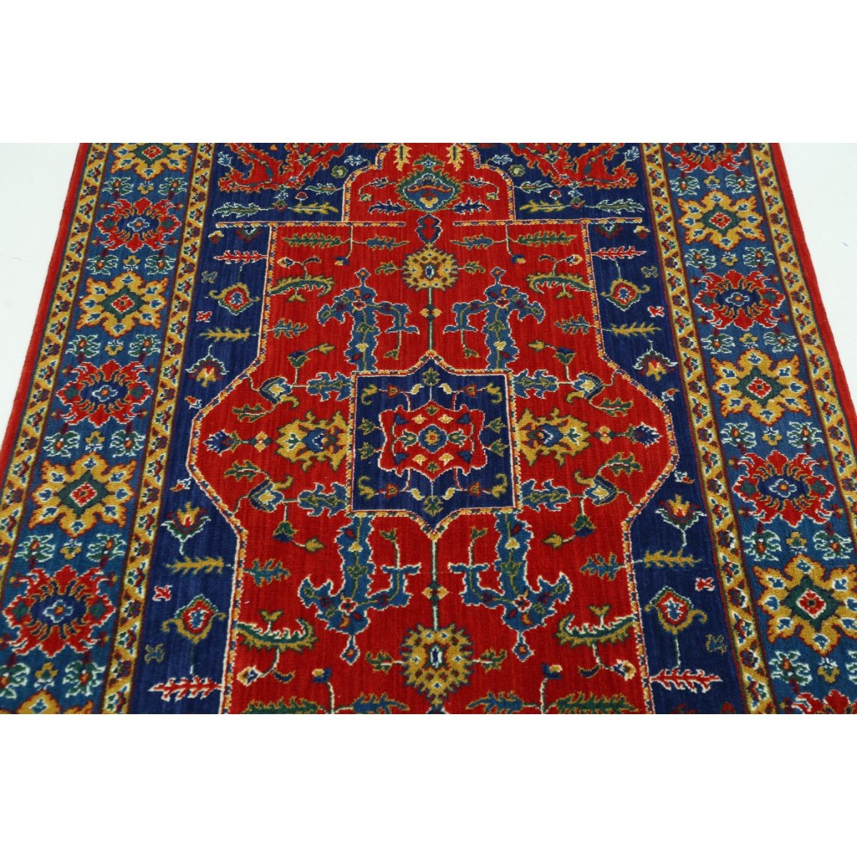 Gulshan-3'10" 4x6 Machine-Made Washable Wool Rug - Colorful