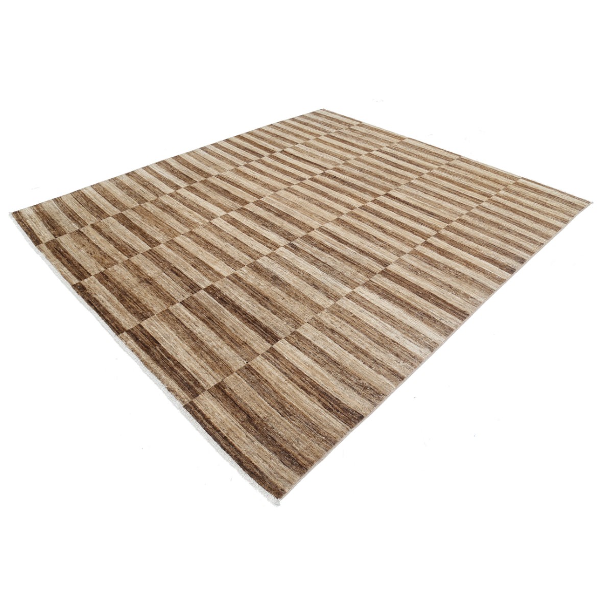 Modcar 8x9 Handmade Double Knotted Washable Wool Rug - Colorful