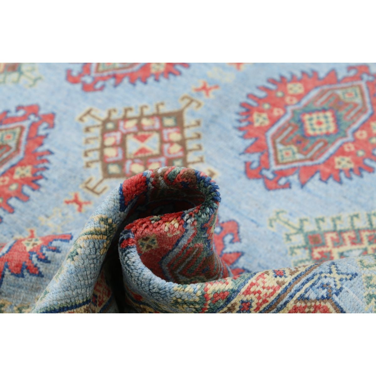 Revival 7x10 Handmade Double Knotted Washable Wool Rug - Colorful