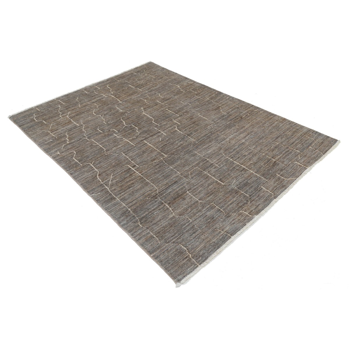 Modcar 5x6 Handmade Double Knotted Washable Wool Rug - Colorful