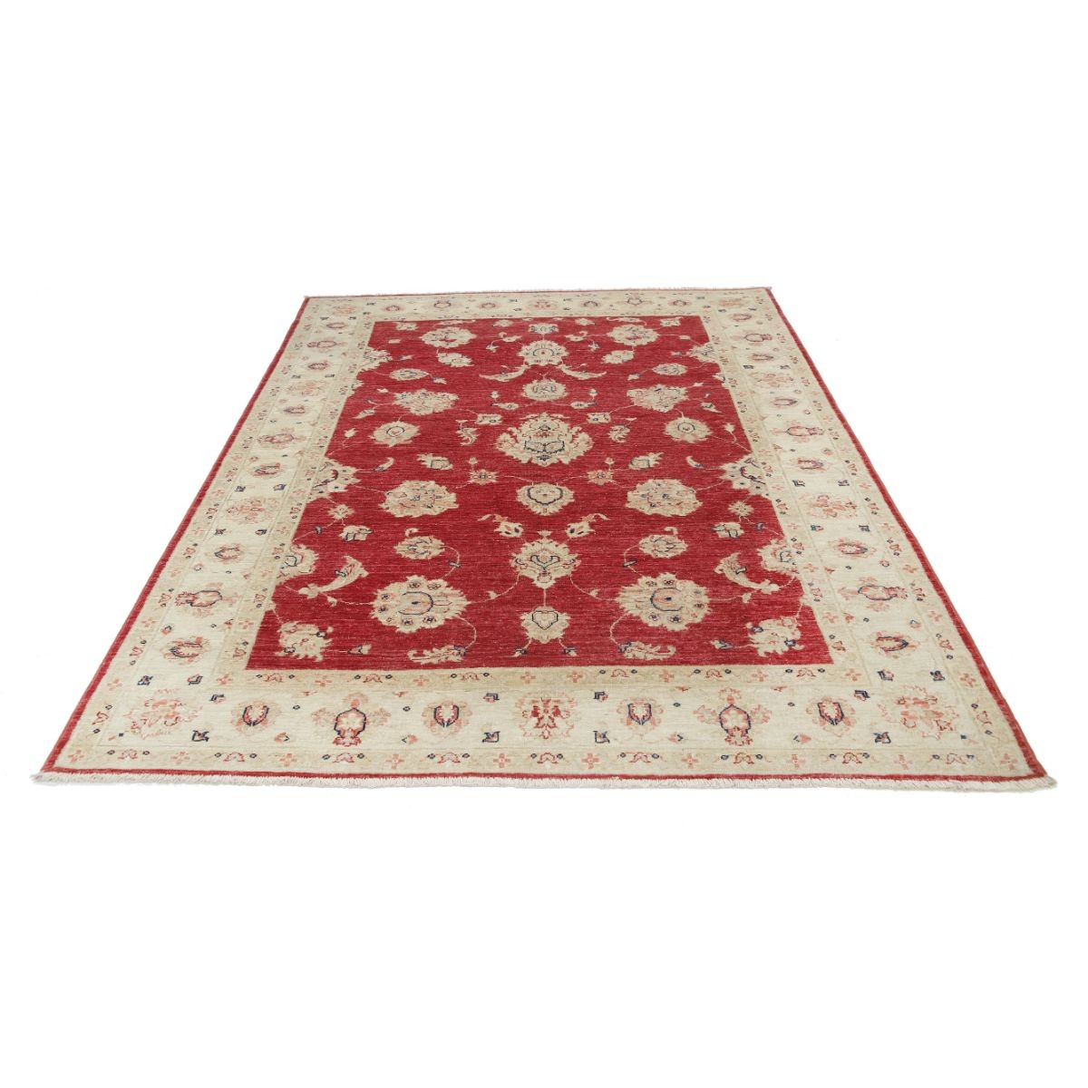 Ziegler 6x7 Handmade Double Knotted Washable Wool Rug - Colorful