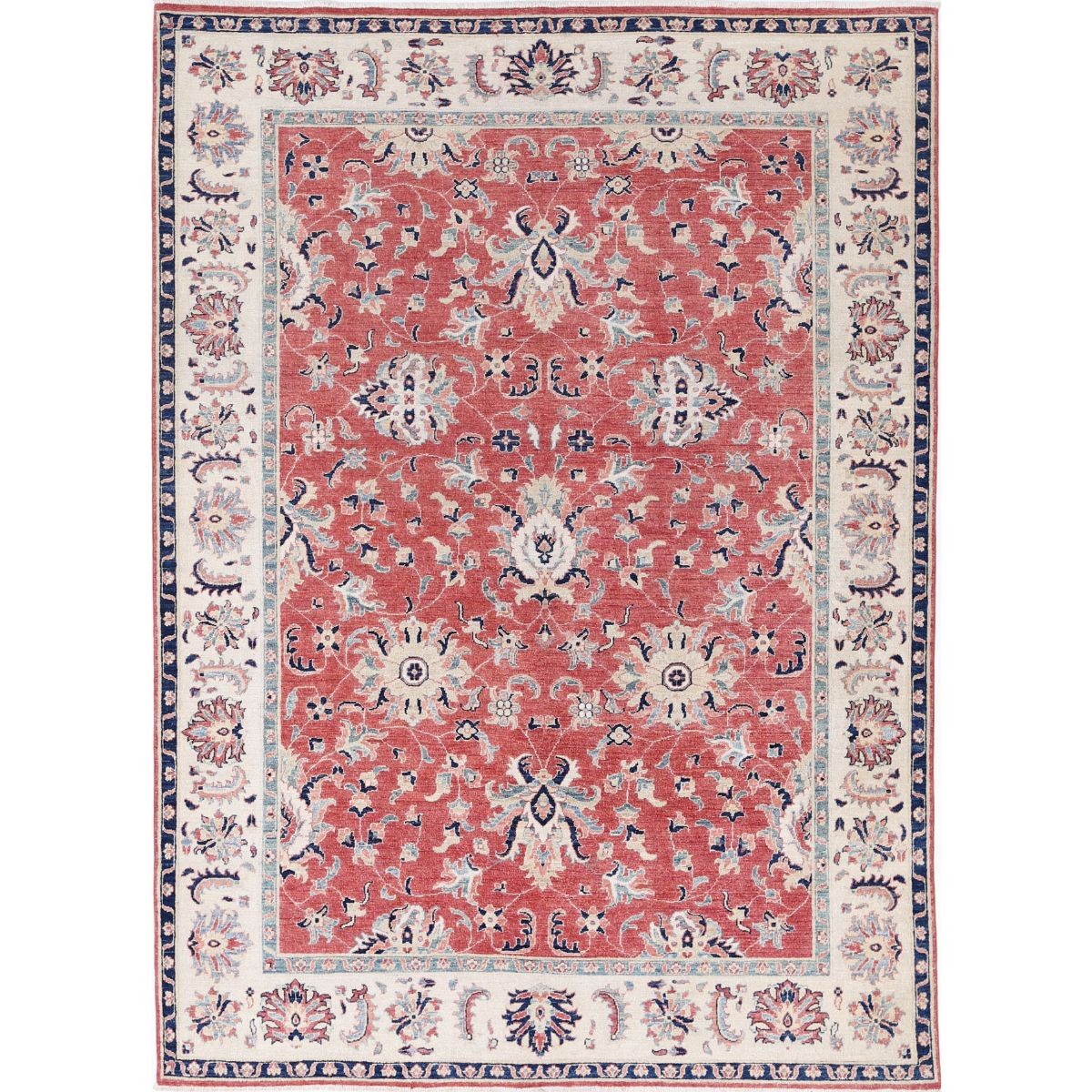 Ziegler 7x9 Handmade Double Knotted Washable Wool Rug - Colorful