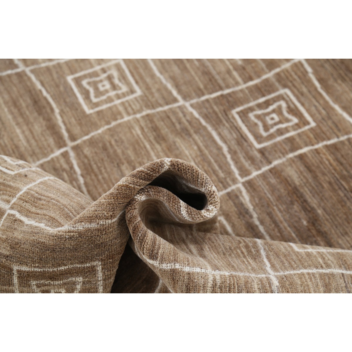 Modcar 6x7 Handmade Double Knotted Washable Wool Rug - Colorful