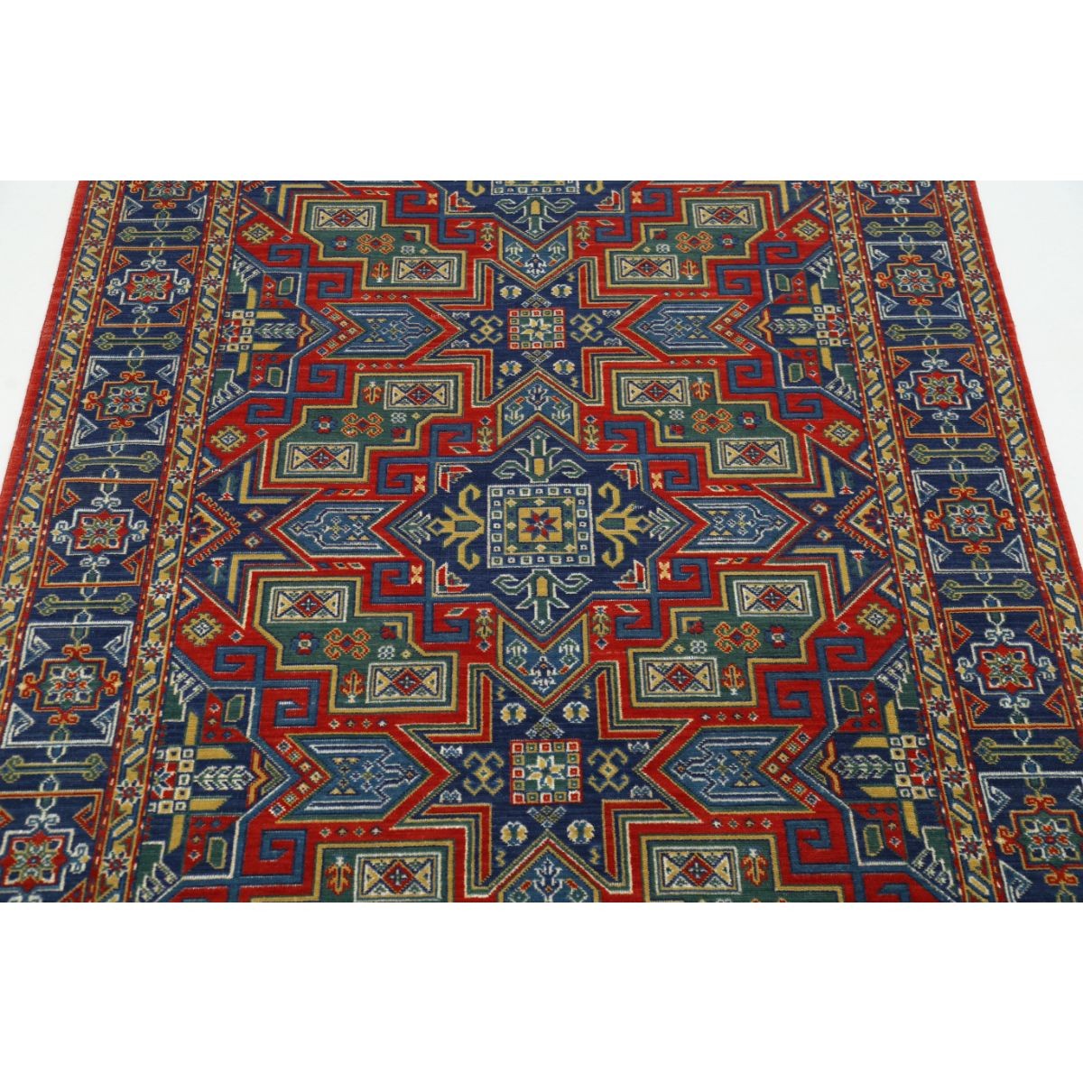 Gulshan-4'0" 4x6 Machine-Made Washable Wool Rug - Colorful