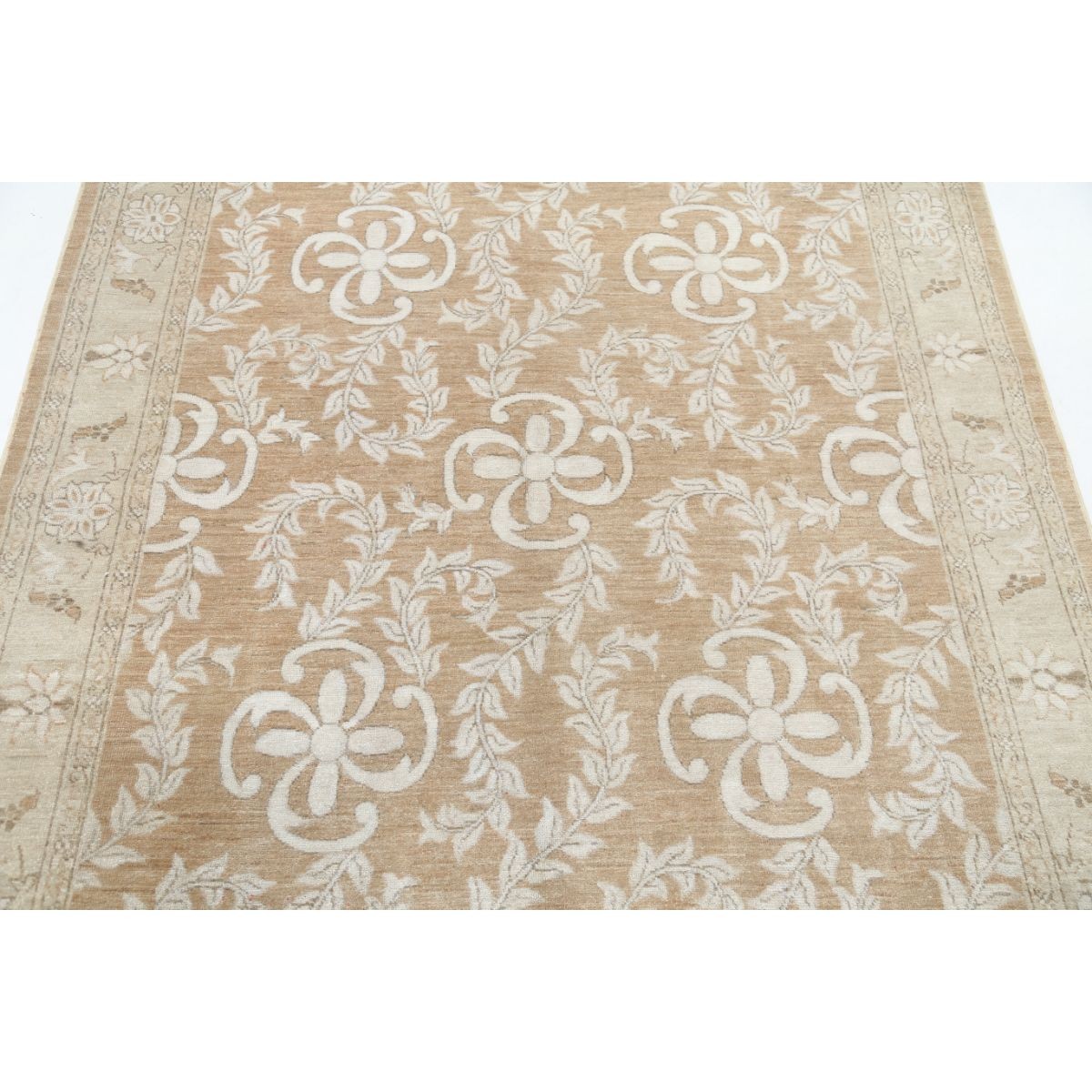 Serenity 4x6 Handmade Double Knotted Washable Wool Rug - Soft Hues