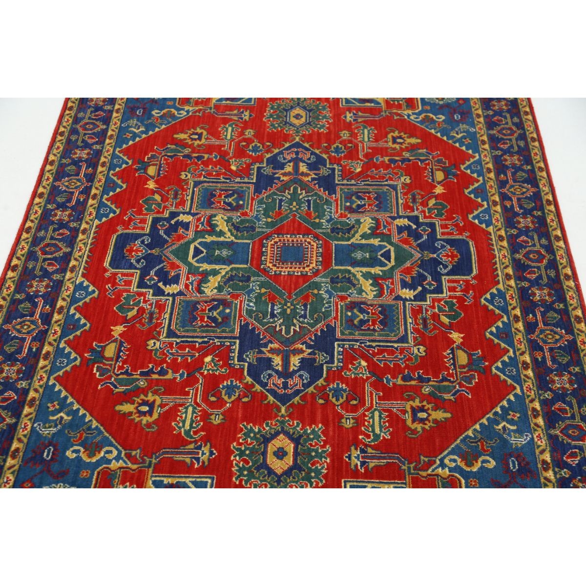 Gulshan-3'10" 4x6 Machine-Made Washable Wool Rug - Colorful