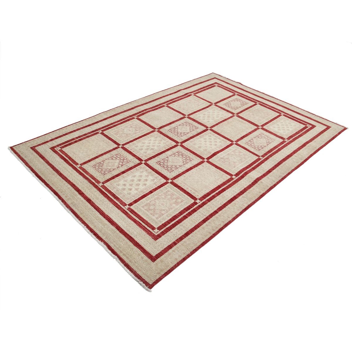 Bakhtiari 5x8 Handmade Double Knotted Washable Wool Rug - Colorful