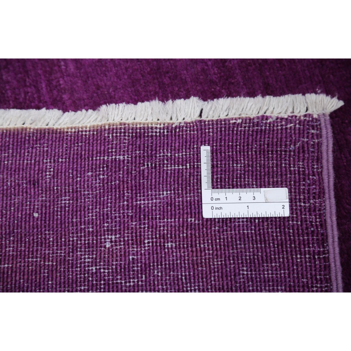 Overdye 6x10 Handmade Double Knotted Washable Wool Rug - Monochormatic
