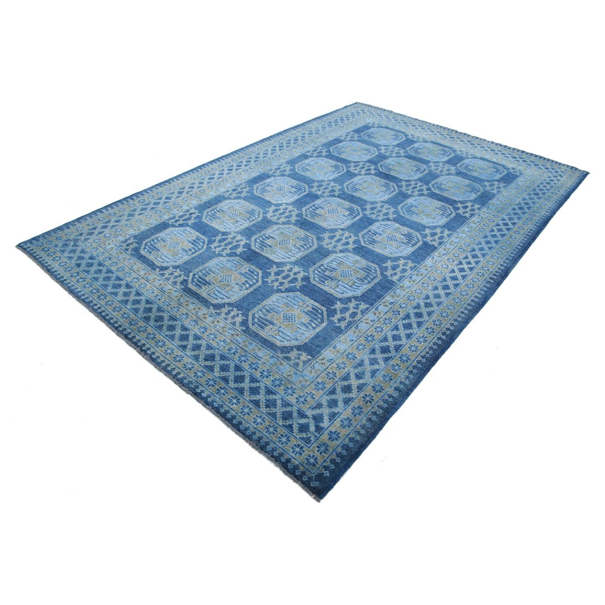 Revival 7x10 Handmade Double Knotted Washable Wool Rug - Colorful