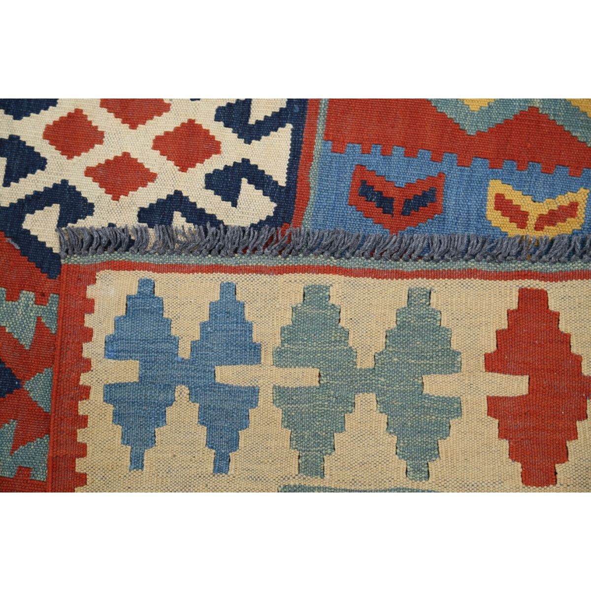 Kafkaas 5x7 Hand Woven Washable Wool Rug - Colorful