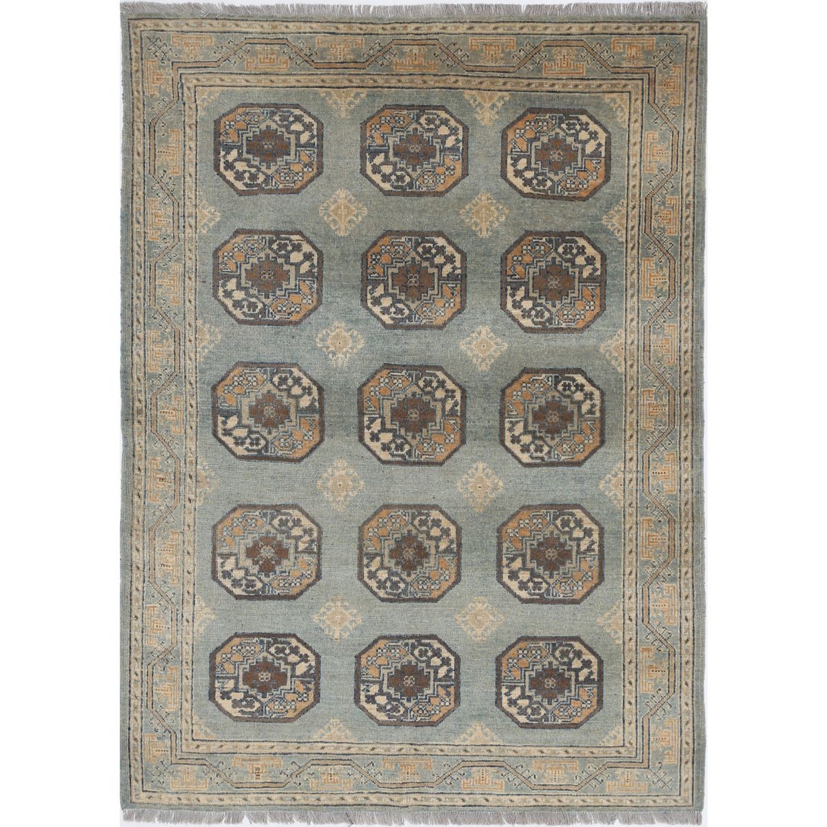 Revival 5x7 Handmade Double Knotted Washable Wool Rug - Colorful