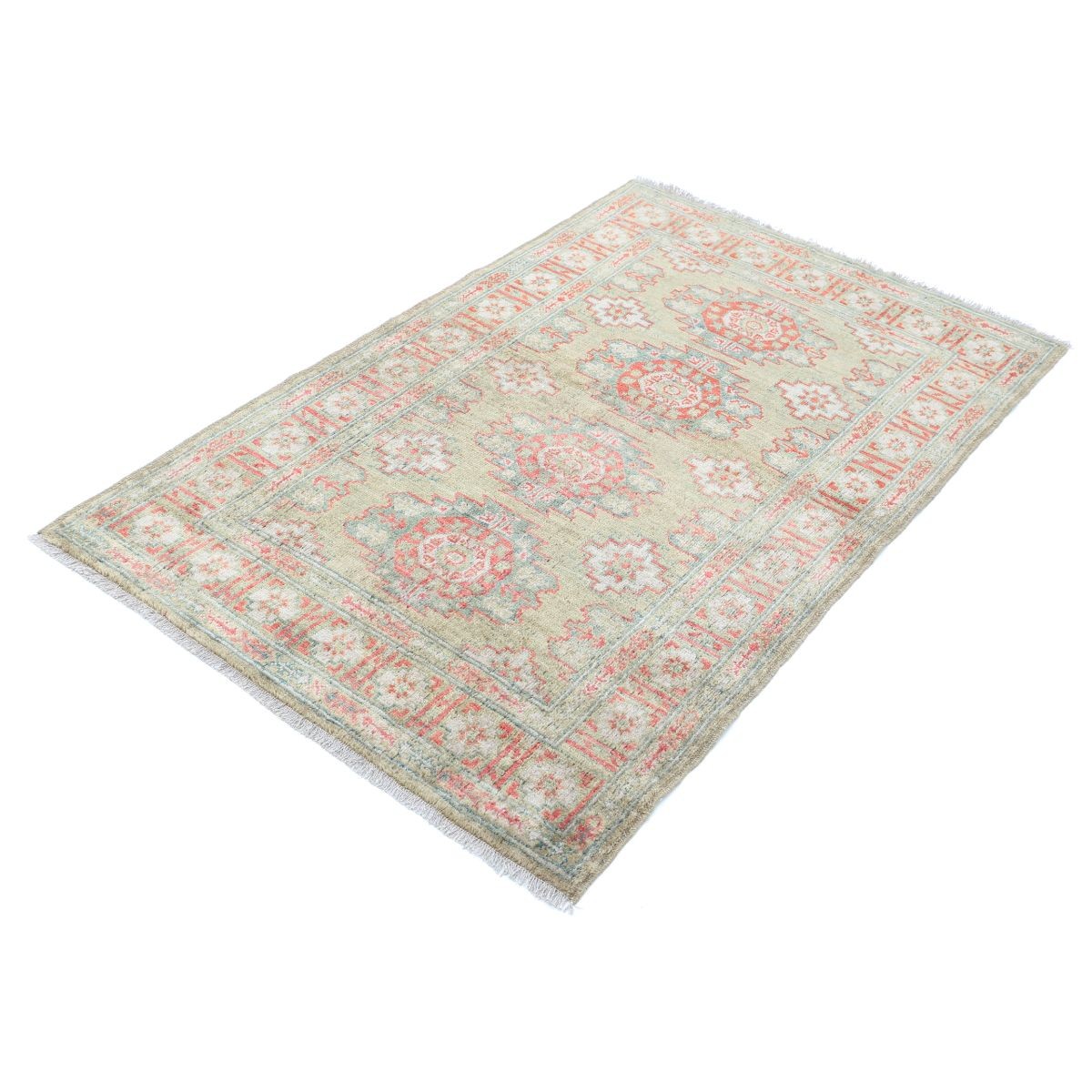 Revival 3x5 Handmade Double Knotted Washable Wool Rug - Colorful