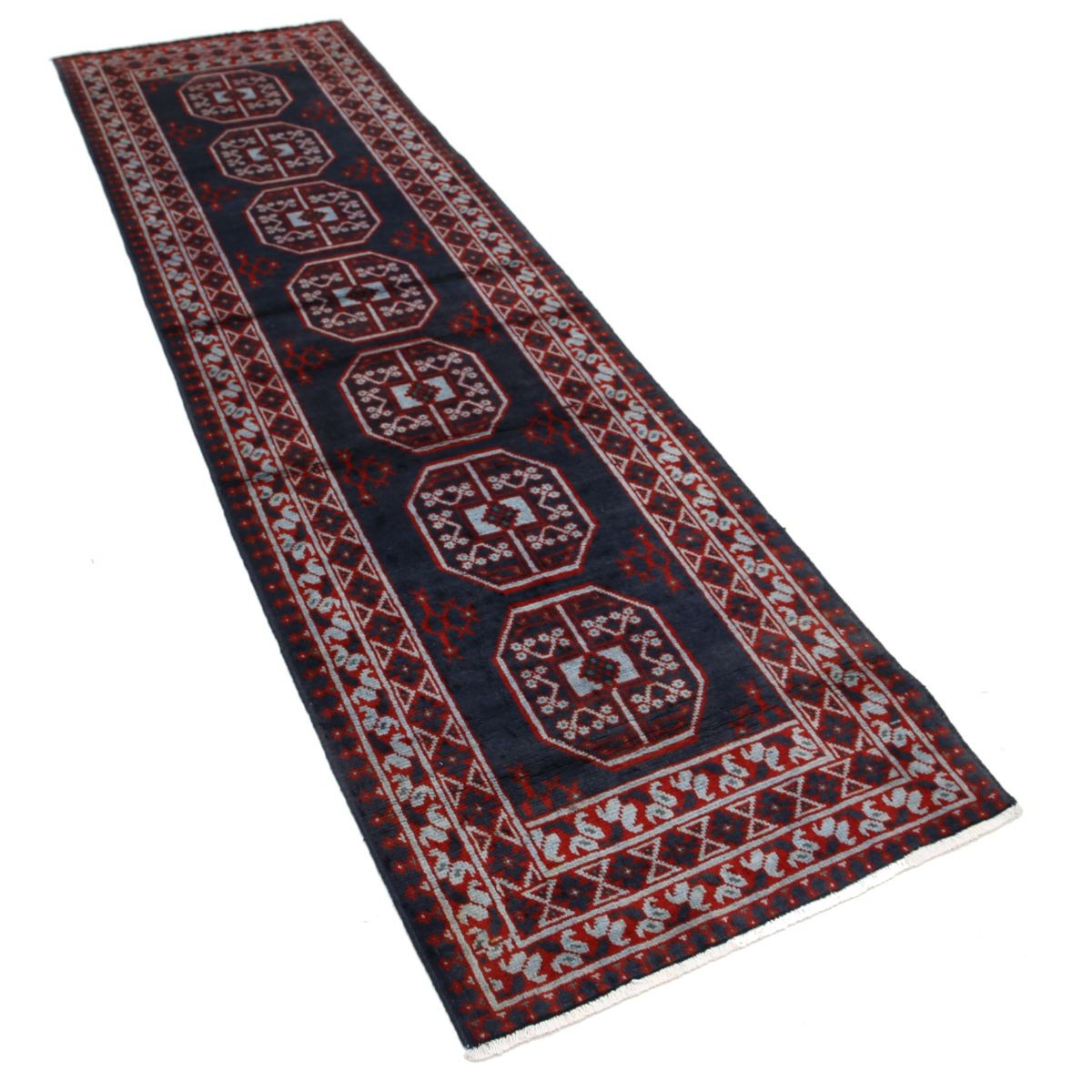 Revival 3x9 Handmade Double Knotted Washable Wool Runner - Colorful