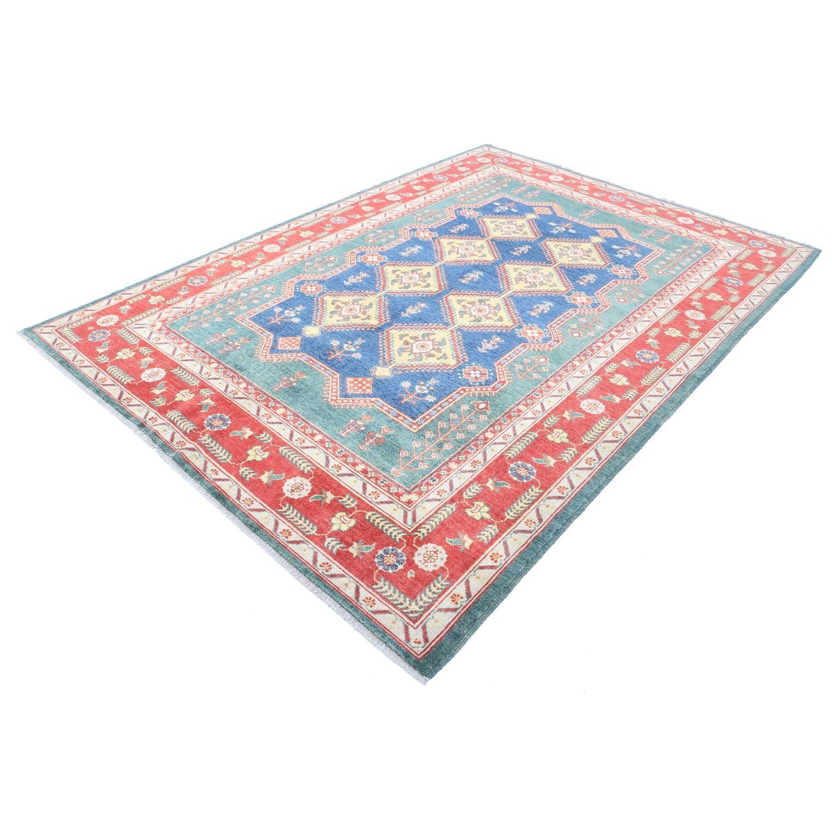 Revival 7x9 Handmade Double Knotted Washable Wool Rug - Colorful
