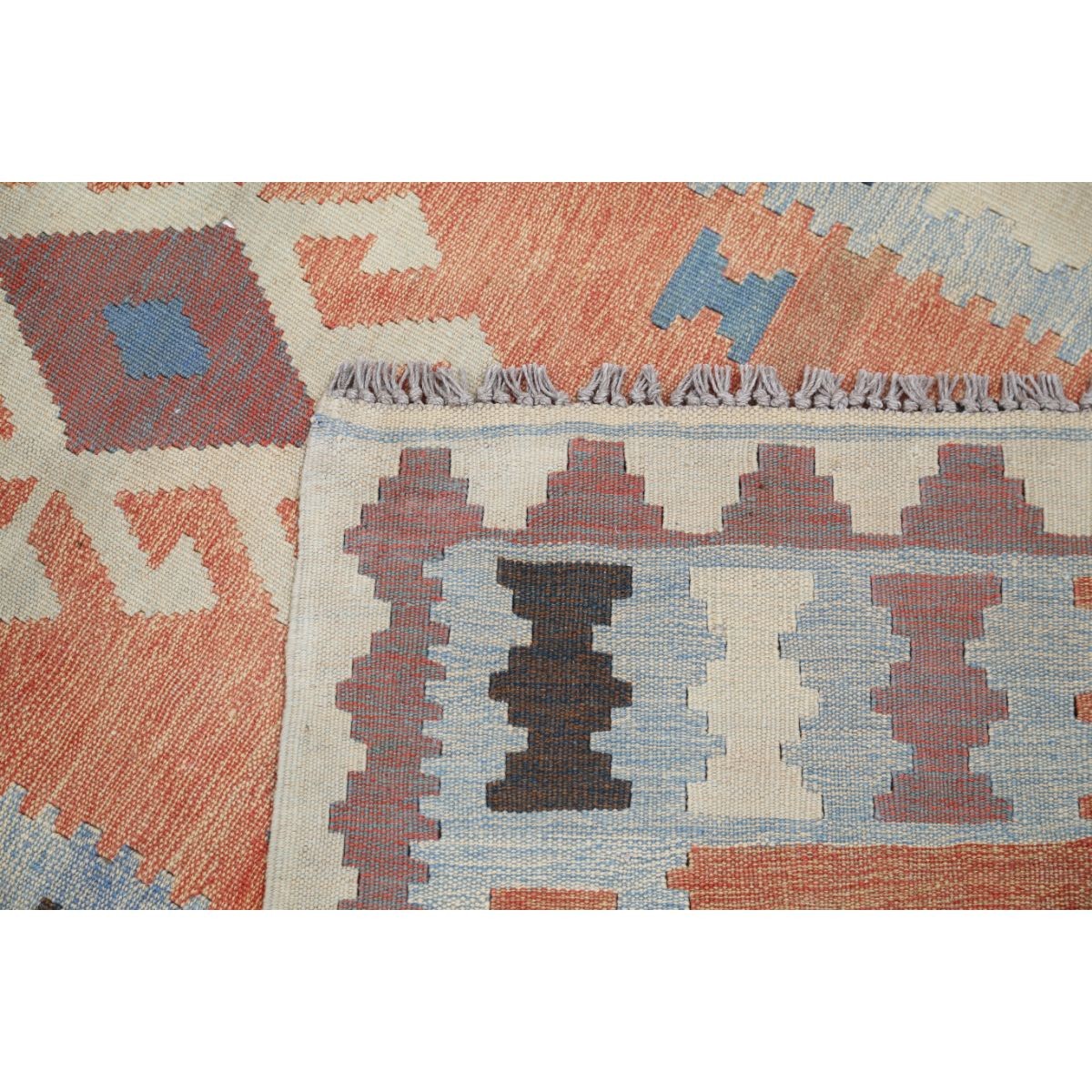 Kafkaas 3x10 Hand Woven Washable Wool Runner - Colorful