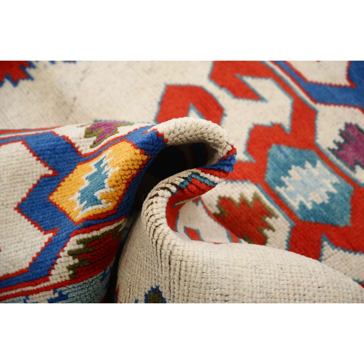 Revival 3x5 Handmade Double Knotted Washable Wool Rug - Colorful